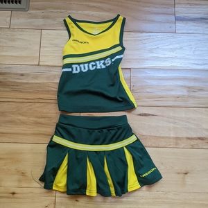 3t Oregon Ducks cheerleader outfit